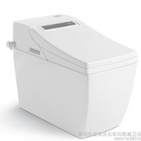 一体化陶瓷卫生智能马桶 白色智能连体座便器 全自动遥控智能马桶