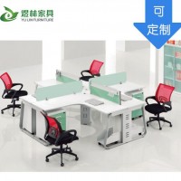 办公家具直销 员工桌 4人位办公桌 时尚电脑桌 免费测量设计