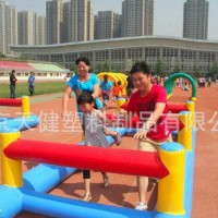 北京天健气模定制趣味运动会道具比赛器材充气超级障碍四件套充气跨栏道具学校公司比赛道具器材